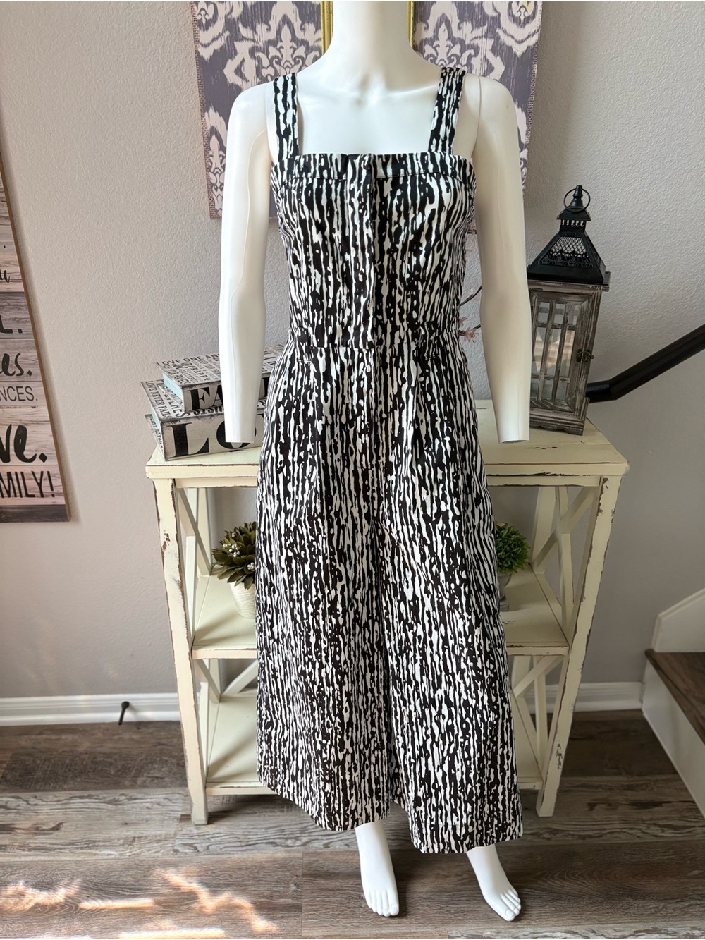 Banana Republic Wide-Leg Abstract Print Jumpsuit - Size 2